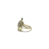 April Birthstone Turtle CZ Ring (14K) side - Popular Jewelry - New York