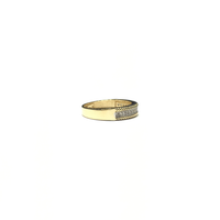 Braided CZ Line Ring (14K) side - Popular Jewelry - New York