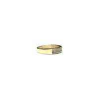 Braided CZ Line Ring (14K) side - Popular Jewelry - New York
