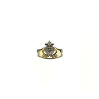 טבעת CZ של Claddagh (14K) קדמית - Popular Jewelry - ניו יורק