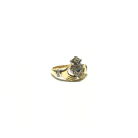 Claddagh CZ Ring (14K) akụkụ - Popular Jewelry - New York