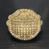 Dripping Diamonds Ring (14K) front - Popular Jewelry - New York