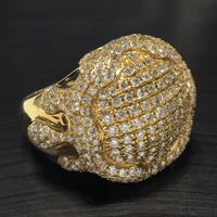 Dripping Diamonds Ring (14K) side - Popular Jewelry - New York