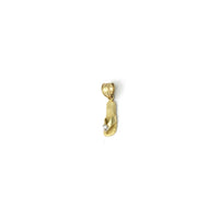 Flip Flop CZ Pendant (14K) right - Popular Jewelry - New York