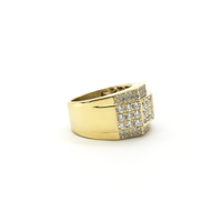 Four-Faceted Diamond Ring (14K) side 2 - Popular Jewelry - New York