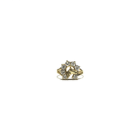 Horseshoe CZ Ring (14K) front - Popular Jewelry - New York