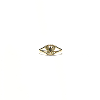 Predný mini motýľ CZ Pinky Ring (14K) - Popular Jewelry - New York