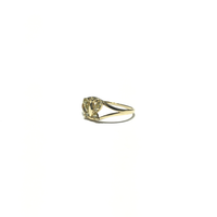 Mini Butterfly CZ Pinky Ring (14K) side - Popular Jewelry - New York