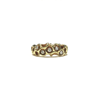 Nugget Nest gyémánt gyűrű (14K) elülső - Popular Jewelry - New York