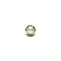 Pearl Greek Ring (14K) front - Popular Jewelry - New York