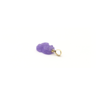 Purple Toad Jade hanger (14K)