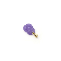 Purple Toad Jade Pendant (14K)