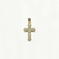 Royal Style Cross CZ Pendant (14K) - Popular Jewelry - New York