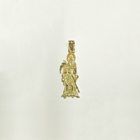 Santa Muerte iyo Owl Diamond Cut Pendant (14K) - Popular Jewelry - New York