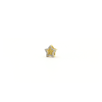 Star Diamond Outline Pendant Yellow (14K) front - Popular Jewelry - New York