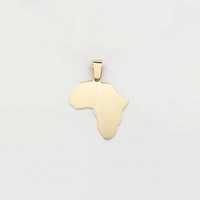 Пярэдняя падвеска на карце Афрыкі (14K) спераду - Popular Jewelry - Нью-Ёрк