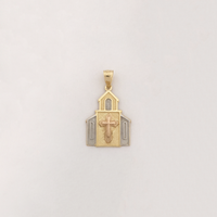 תליון טריקולור כנסייה (14K) - Popular Jewelry