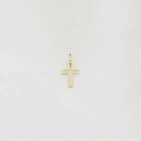 Obični privjesak s običnim križem (14 K) - Popular Jewelry