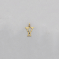 "Y" CZ zintzilikarioa (14K) - Popular Jewelry