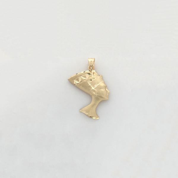 Nefertiti Diamond Cut Pendant (14K) front - Popular Jewelry - New York
