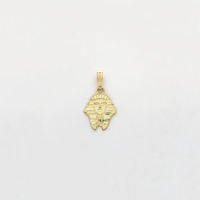 Pharaoh Head Diamond Cut Pendant (14K) - Popular Jewelry