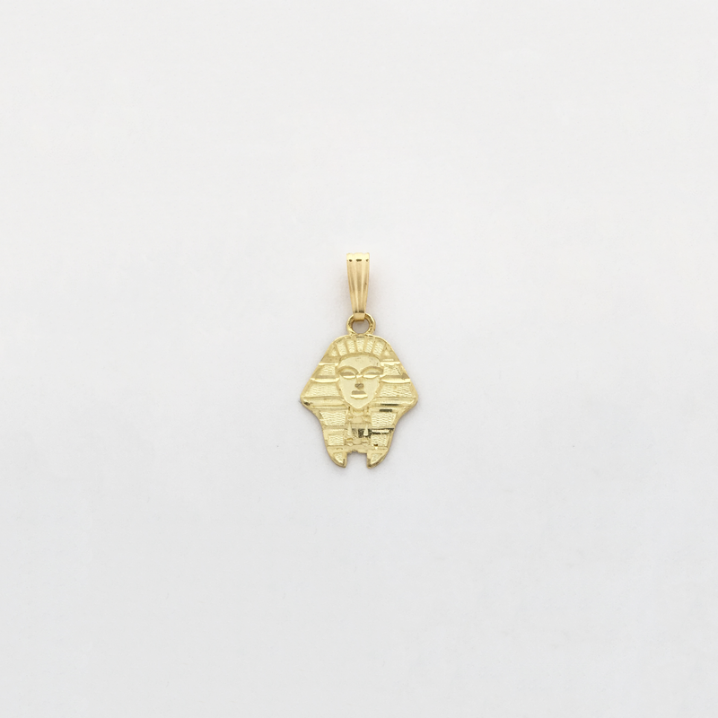 Pharaoh Head Diamond Cut Pendant (14K) - Popular Jewelry