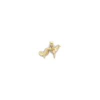 Saluki Dog Diamond Cut Pendant (14K) front - Popular Jewelry - New York