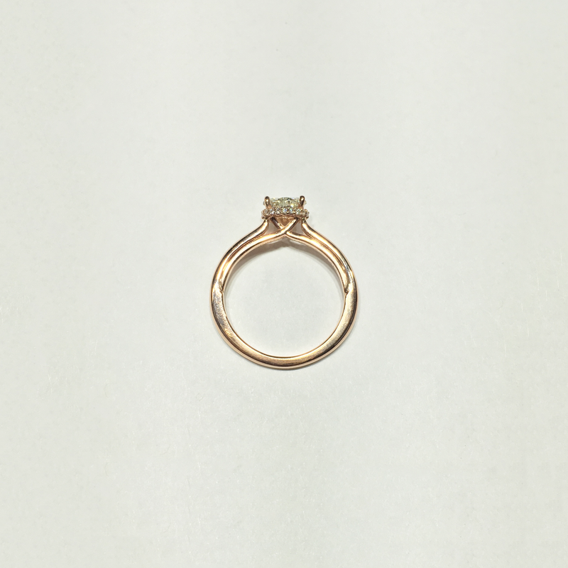 Diamond Heart Engagement Ring (14K) setting - Popular Jewelry - New York