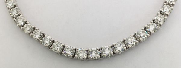 Diamond Tennis Necklace (14K) - Popular Jewelry