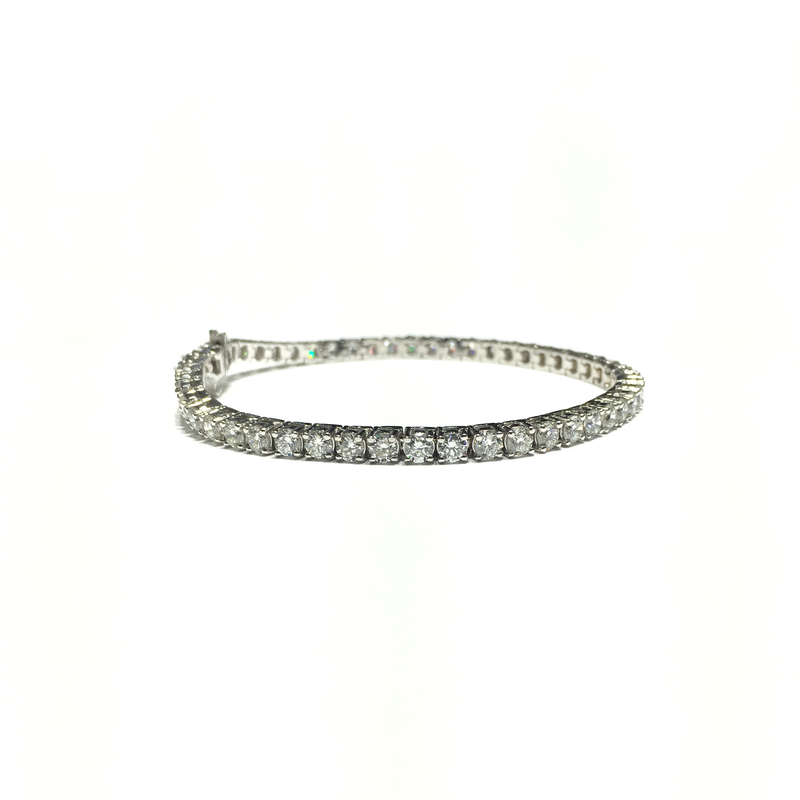 SI-1 Diamond Tennis Bracelet (14K) - Popular Jewelry