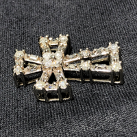 Diamond Cross Pattée Pendant (14K)