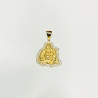 Buddha Diamond Outlined Pendant (14K) - Popular Jewelry New York