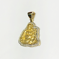 Buddha Diamond Outlined Pendant (14K) - Popular Jewelry New York