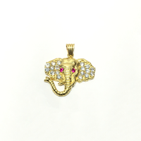 Njovu Mutu CZ Pendant (14K) - Popular Jewelry