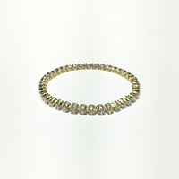 Okrugla dijamantna teniska narukvica (14K) napred - Popular Jewelry - Njujork