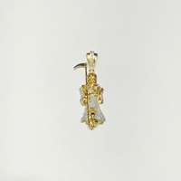 Santa Muerte Diamond Pendant (14K) - Popular Jewelry New York
