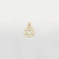 Bintang David Diamond Cut Medallion Pendant (14K) - Popular Jewelry New York