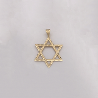 다윗의 별 다이아몬드 컷 펜던트 (14K)- Popular Jewelry