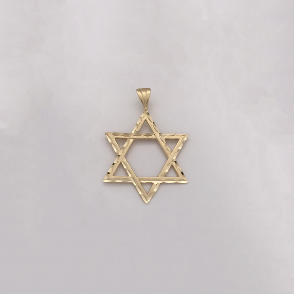 Star of David Diamond Cut Pendant (14K) - Popular Jewelry