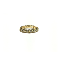 Twisted Diamond Eternity Ring (14K) front - Popular Jewelry - New York