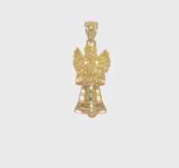 Praying Angel Bell Pendant (14K) 360 - Popular Jewelry - New York