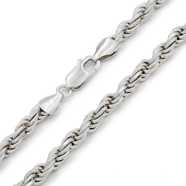 White Gold Solid Rope Chain (14K) Popular Jewelry New York