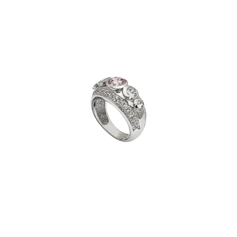 5 Stone CZ Ring (Silver)