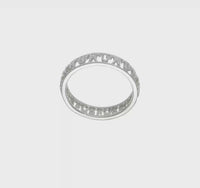 Leo Zodiac Sign Band Ring (Silver)