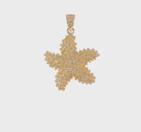Bead Texture Starfish Pendant (14K) 360 - Popular Jewelry - New York