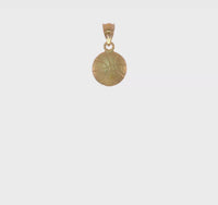 Mpira wa Kikapu Concave Pendant (14K) 360 - Popular Jewelry - New York