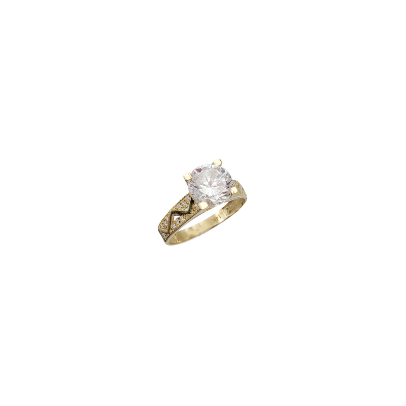 Zirconia Engagement Ring (14K)