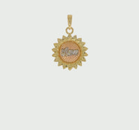 Love Sunflower Pendant (14K) 360 - Popular Jewelry - New York