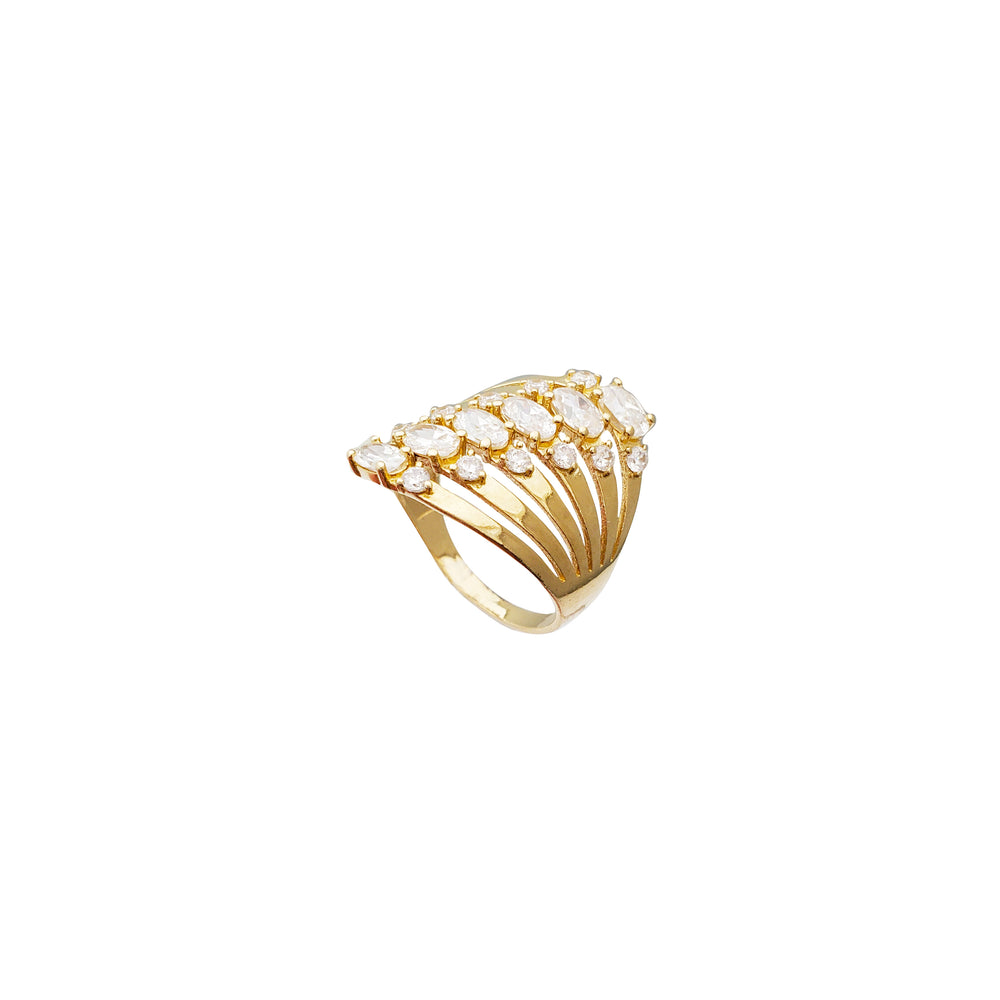 Six-Row Semanario Ring (14K)