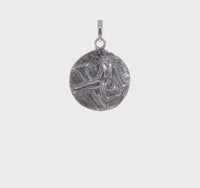 Antique-Finish Virgo Zodiac Pendant (Silver)